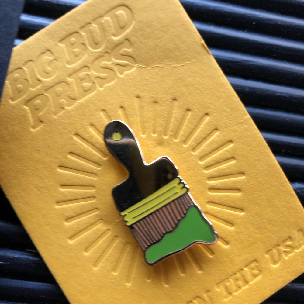NWT BIG BUD PRESS paintbrush pin
